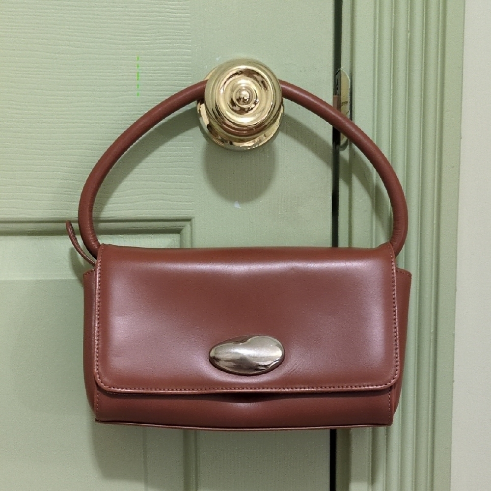 Little Liffner Mini Baguette Bag In Chestnut